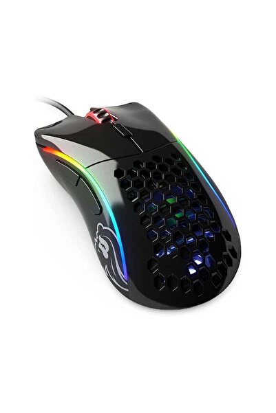 Glorious Model D- Wired Gaming Mouse - Ergonomic Lightweight 62g RGB Honeycomb Backlit (Glossy Black