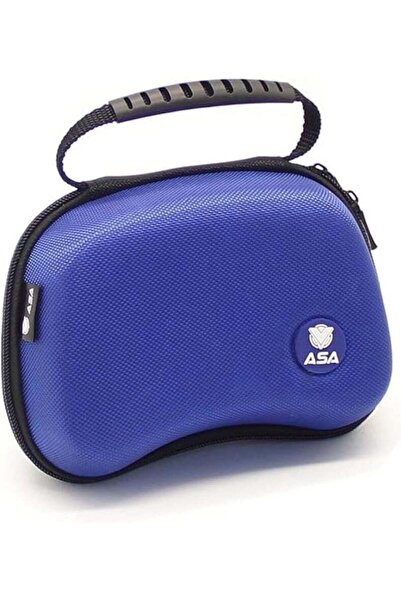 ASA Portable Storage Bag for PS5 - Blue with Hard Shockproof Cover and Internal Pocket for DualSense