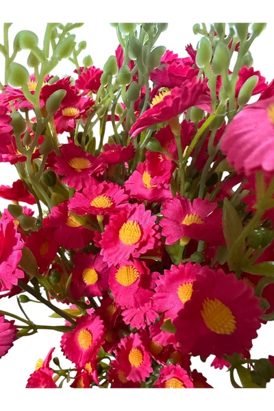 Lilac Home Yapay Yoğun Kır Çiçeği (Papatya) 50cm Pembe