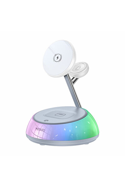 Yesido DS31 15W Wireless Charging Station for iPhone and Apple Watch