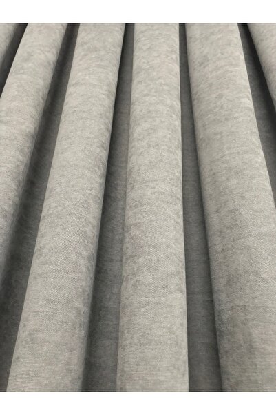 perkoz Ada Fonluk Gri Petek Kadife Tek Kanat 1/3 Sık Pile