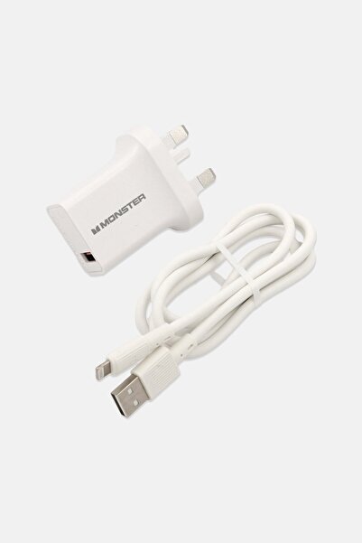 MONSTER U Travel 1001 Fast Charging Charger, White