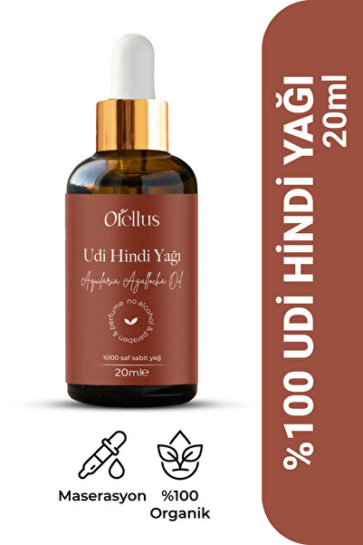 Orellus Udi Hindi Yağı %100 Soğuk Press ve Doğal 20 ml