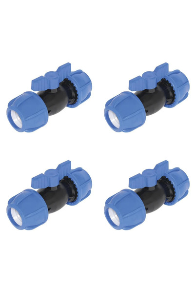 Altınyapı Hobi Market صمام كروي مع مخرج كابلين 63*63 لوك (رباعي)