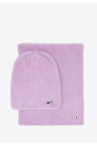 Wittchen Set de iarnă pentru femei, tricotaje moi, violet deschis, poliester ...