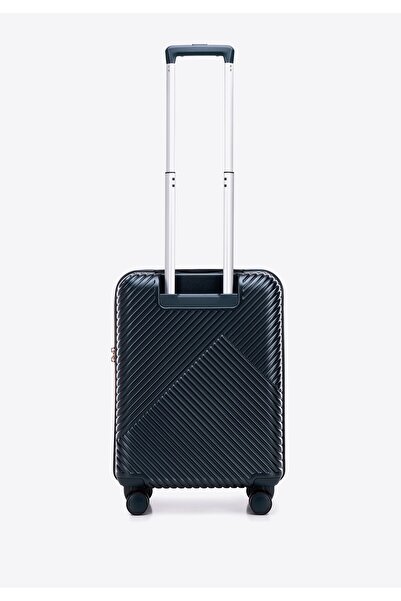 Wittchen Valiză de damă din policarbonat cu dungi bleumarin