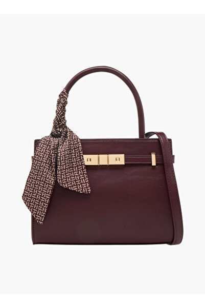 Flora Bella by Shoexpress Solid Tote Bag with Scarf Detail - H 11 x W 18 cms