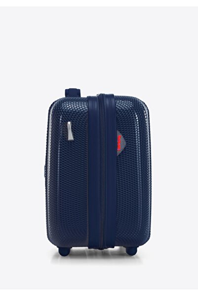 Wittchen Men's Honeycomb Embossed Polycarbonate Travel Cosmetic Bag Navy Blue Polycarbonate