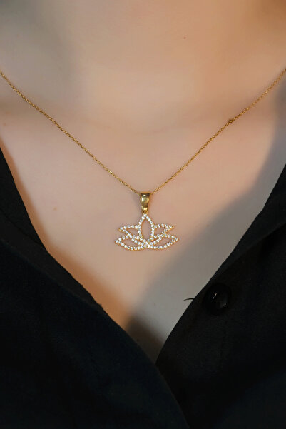 güneyler altın LOTUS ÇİÇEĞİ KOLYE 22 AYAR A077948