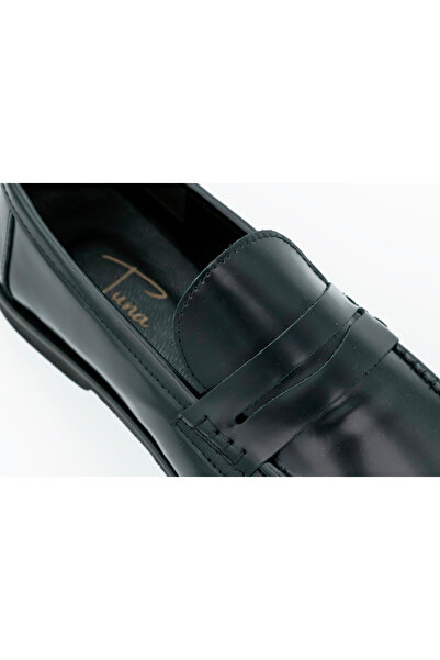 Tuna Genuine Leather Eva Sole Buckle Detailed Loafer Women's Shoes - Z126-16