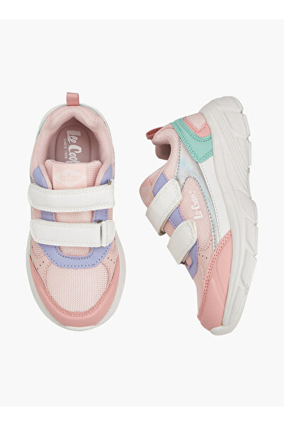 Lee Cooper Girls Panelled Hook and Loop Sneakers