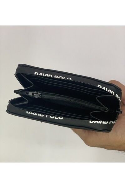 PurpleART Women's Written Zipper Polo Embroidered Mini Wallet 8X13Cm