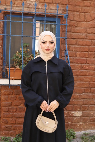 NİSUM MODA Σετ σουέτ με φούστα με φερμουάρ