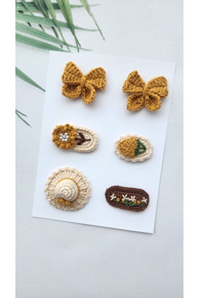 Hand Mother's Since 2024 Autumn Breeze Handmade 100% Cotton 6-Piece Clip Hair...