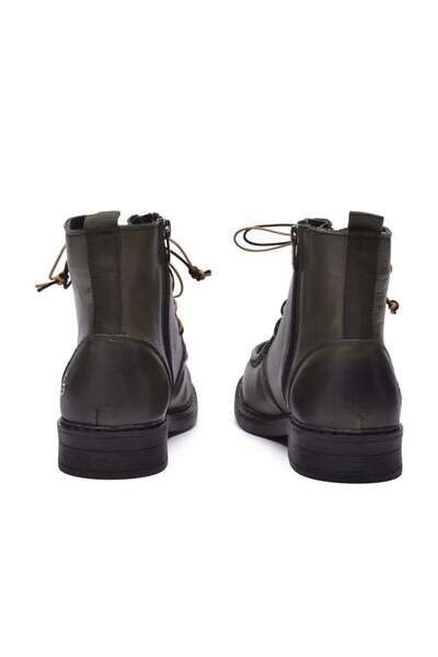 Gusse Lunera Women's Khaki Leather Boots 267335