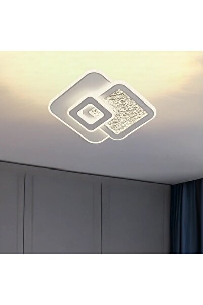 Alessandro DESIGN LED Chandelier KOMPACTO 36W, 3 Squares, Cold/Warm/Neutral light, White