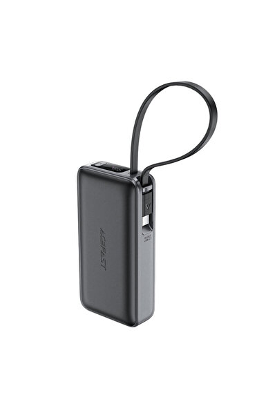 Acefast Power bank with Type-C cable, display, 10000mAh, 30W M7-10000