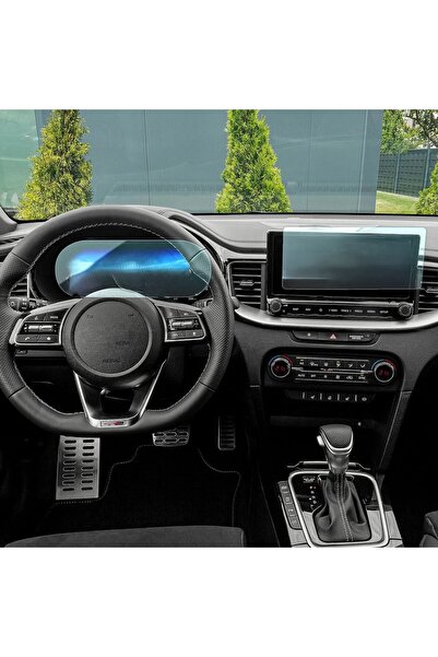 9h nano Kia X Ceed Uyumlu Navigasyon ve Dijital Gösterge Ekran Koruyucu 2’li Set