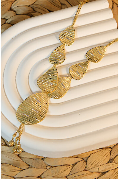 güneyler altın DORİKALI YAPRAK MODEL KOLYE 14 AYAR A081596