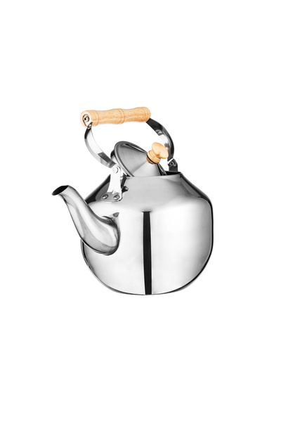 Alpaca Stainless steel teapot and kettle with wooden handle, 4 liter capacity