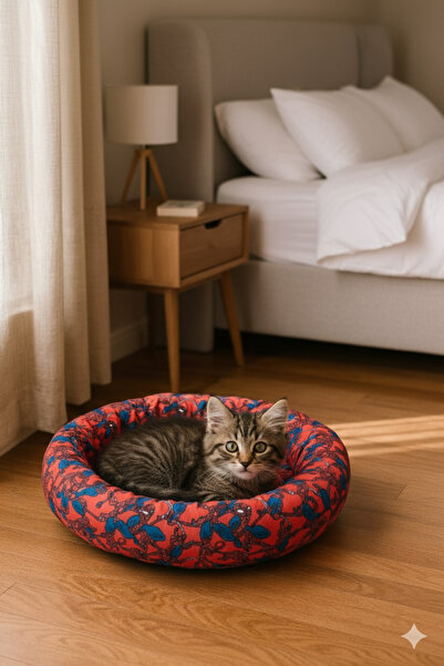 Regina Kedi Köpek Yatağı Simit Kedi Yatağı
