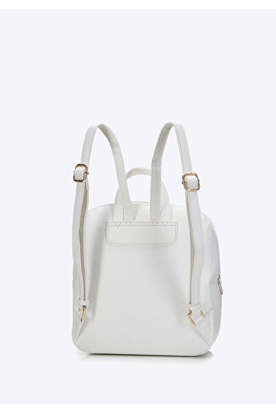 Wittchen Women's Backpack made of -leather, simple, white, -leather
