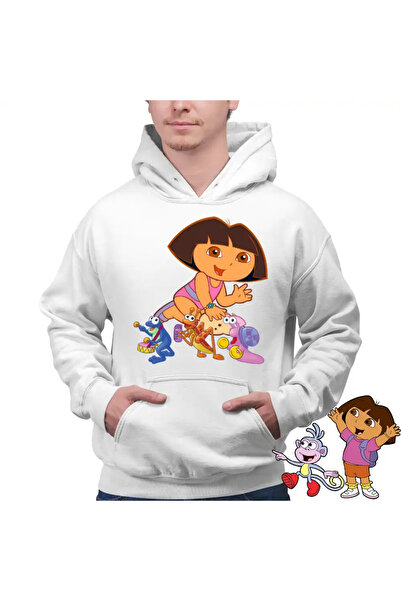 OEM Men's Sweatshirt Dora the Explorer Frog Cricket Snail Sand