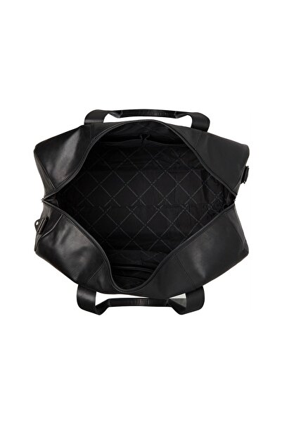 The Chesterfield Brand The Chesterfield Brand Unisex Weekend Travel Bag, Made of Genuine Leather, Hudson, Black