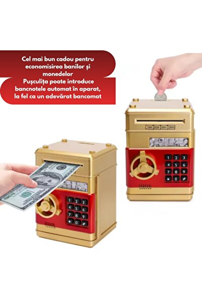 varioshop VarioShop® interactive children's piggy bank, safe type with pin, sound and light