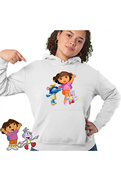 OEM Women's Hoodie Dora the Explorer Smurfette Blossom Boots