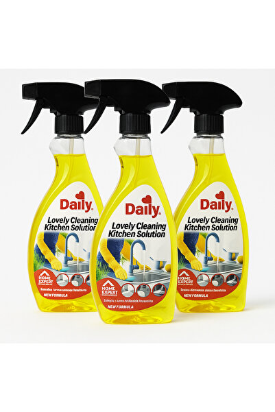 Homexpert Set 3 Detergenți Spray pentru Bucătărie Daily Lovely Cleaning – For...
