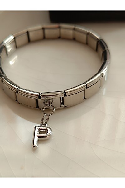 Kudi Italian Wristband with a Charm Balloon Letter