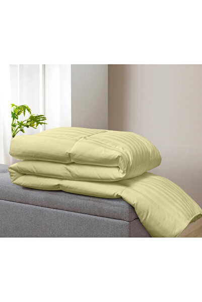 Five Store Quilted quilt with wool filling and damask cover for winter, 400 g/sqm, vanilla, 180x210 cm