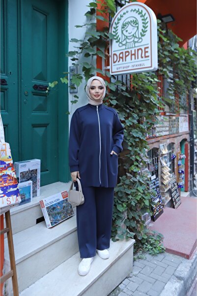 NİSUM MODA Premium Fabric Set with Pockets and Zipper