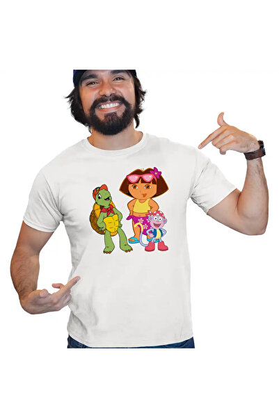 OEM Tricou Barbati Dora Exploratoarea Franklin Explorer Maimuta