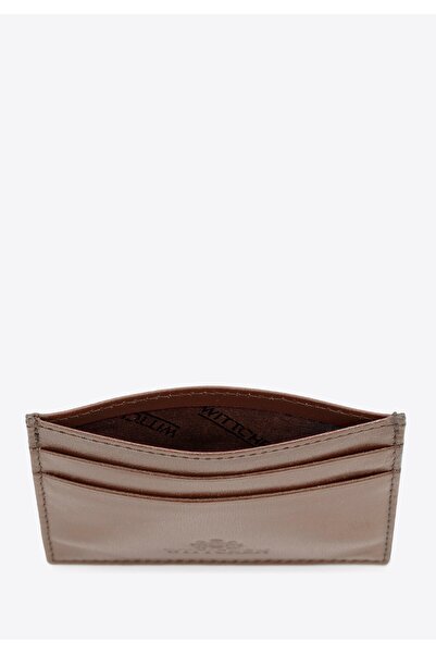Wittchen Women's Credit Card Holder in Smooth Taupe Leather