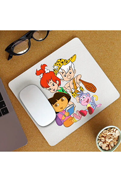 OEM Mousepad Dora the Explorer Flintstone Family Bam Bam Babies