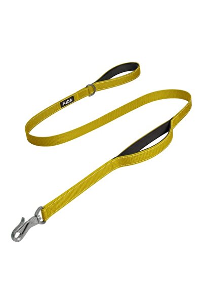 Fida مقود كلب متين - أصفر - 5 أقدام