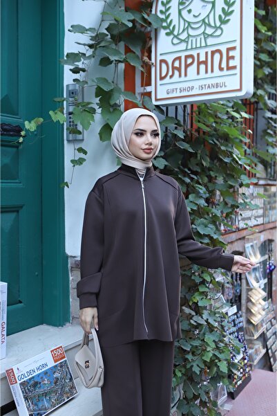 NİSUM MODA Premium Fabric Set with Pockets and Zipper