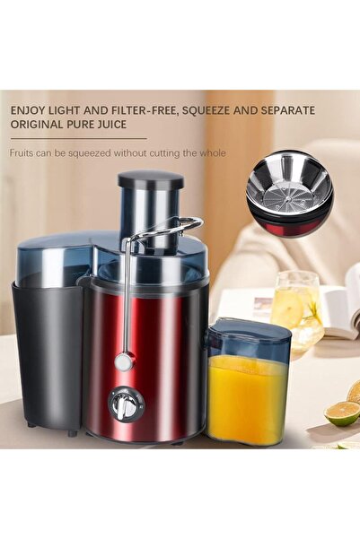 Cookchen Juicer Machine Extractor - Stainless Steel Electric Juicer for Whole Fruits and Vegetables