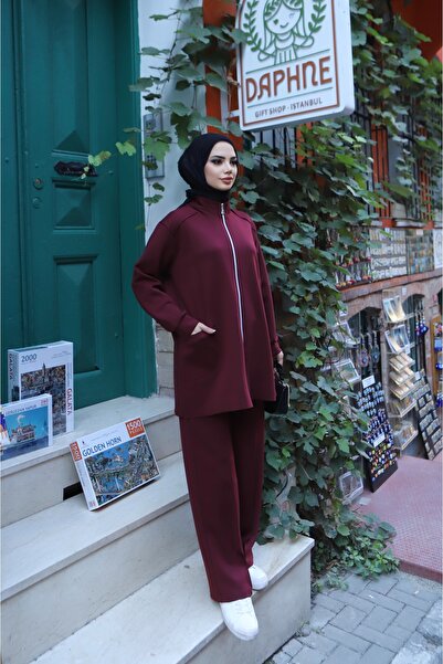 NİSUM MODA Premium Fabric Set with Pockets and Zipper