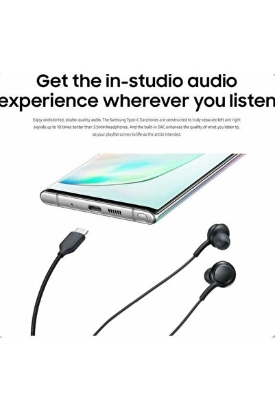 Zen Store BLACK A34 USB C Headphones Type C Earphones