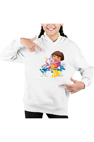 OEM Children's Sweatshirt Girls Dora The Smurfs The Shy Chef The Smurf