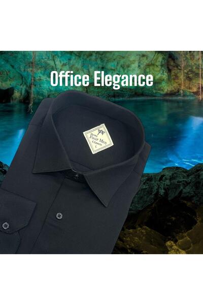 EREN STYLE Cămașă neagră clasică din țesătură de flanel de iarnă, 100% bumbac...