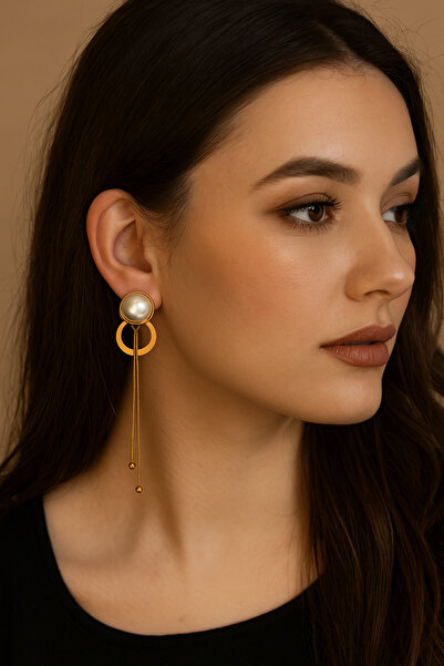 Menshure Dangle Steel Earrings