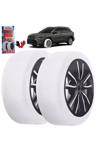 TEAMCAR Textile Car Chains Type Anti-Slip Socks for Snow - Size XXL
