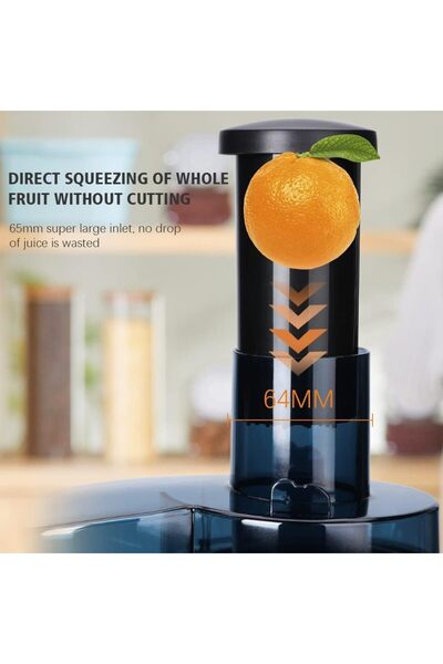 Cookchen Juicer Machine Extractor - Stainless Steel Electric Juicer for Whole Fruits and Vegetables