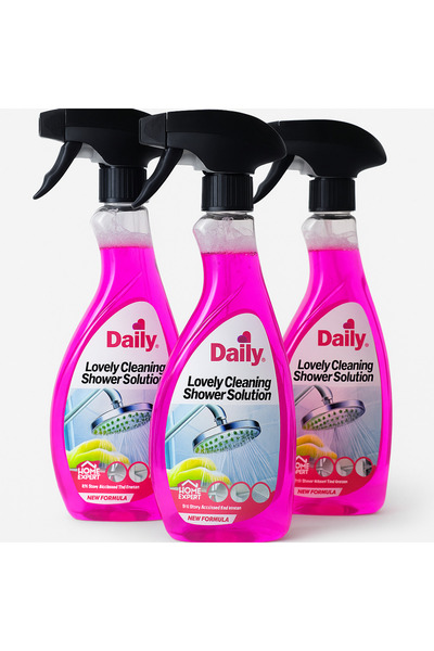 Homexpert Set 3 Bucăți Daily Lovely Cleaning Shower Solution – Curățare Efici...