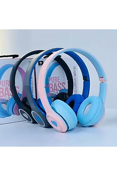 Zen Store BLUE Super Bass Wireless Stereo HiFi Headphones - Silent Disco DJ Sports Headset