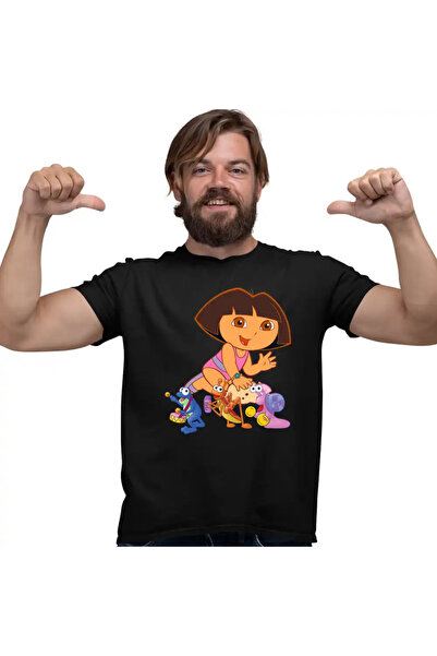 OEM Tricou Barbati Dora Explorer Broscuta Greier Melc Nisip